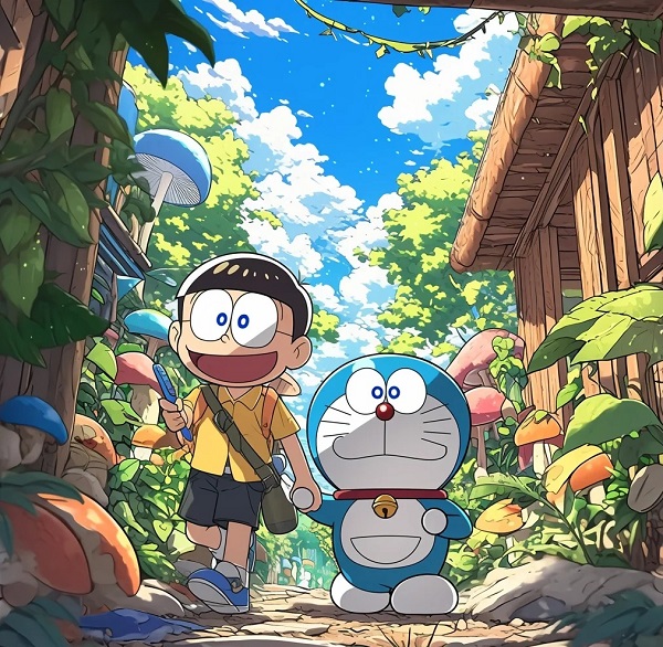 hình ảnh nobita cute và shizuka