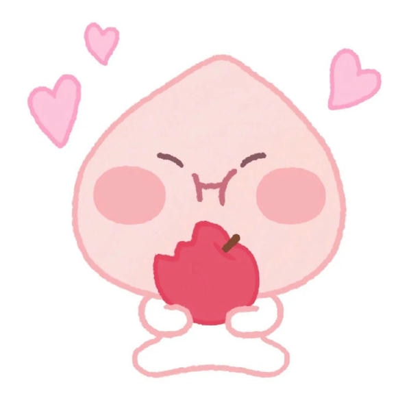 Hình quả đào chibi 3