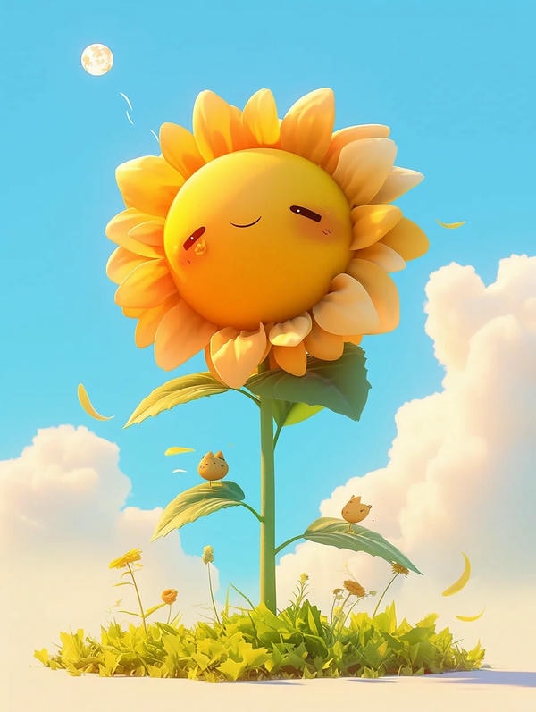 hoa hướng dương cute 14