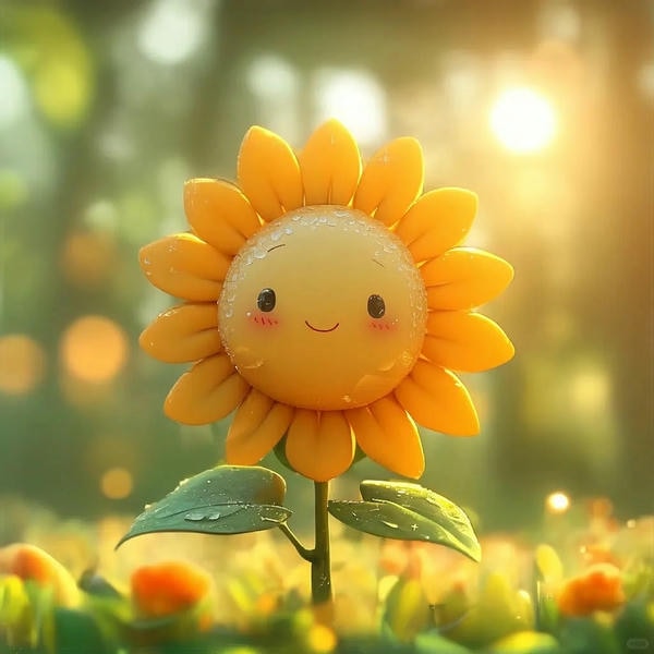 hoa hướng dương cute 8