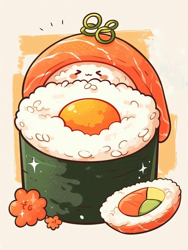 sushi chibi cute 1
