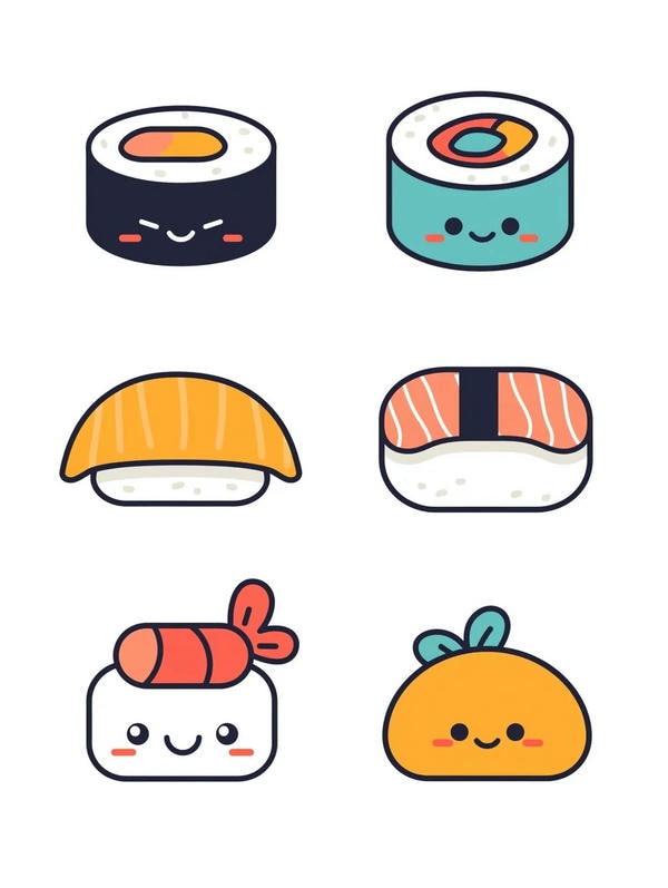 sushi chibi cute 2
