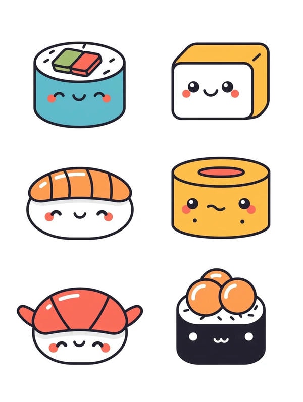sushi chibi cute 7