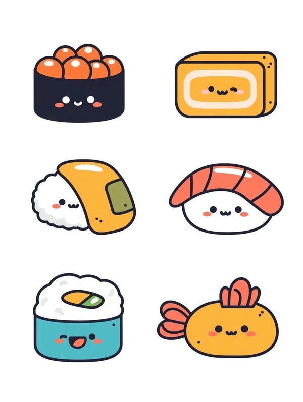 sushi chibi cute 8