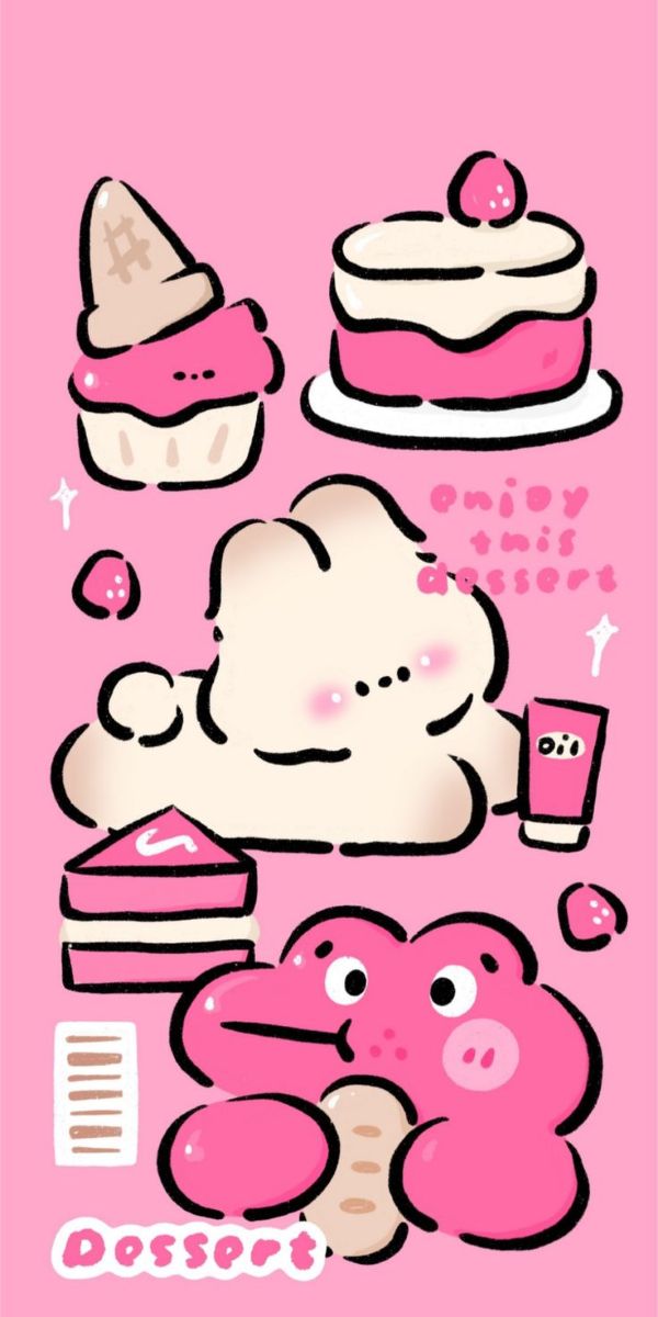 ảnh nền hồng cute 26