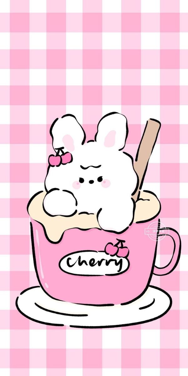 ảnh nền hồng cute 27
