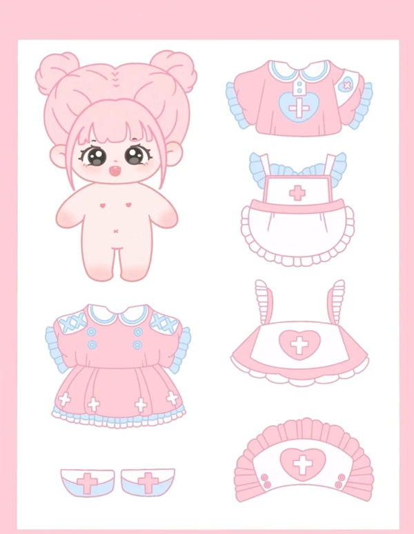 búp be giấy chibi cute 1