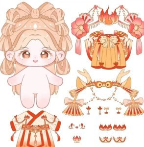 Tải ngay 90+ bộ búp bê giấy chibi cute siêu dễ thương