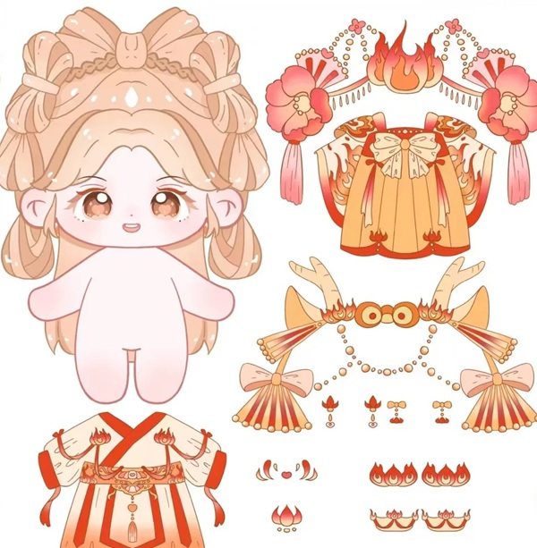 búp be giấy chibi cute 12