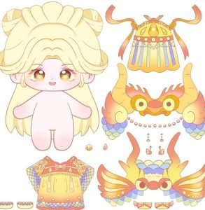 Tải ngay 90+ bộ búp bê giấy chibi cute siêu dễ thương