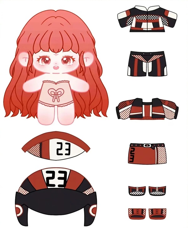 búp be giấy chibi cute 14
