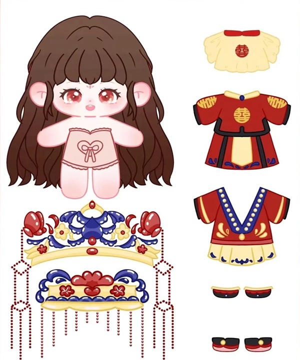 búp be giấy chibi cute 15