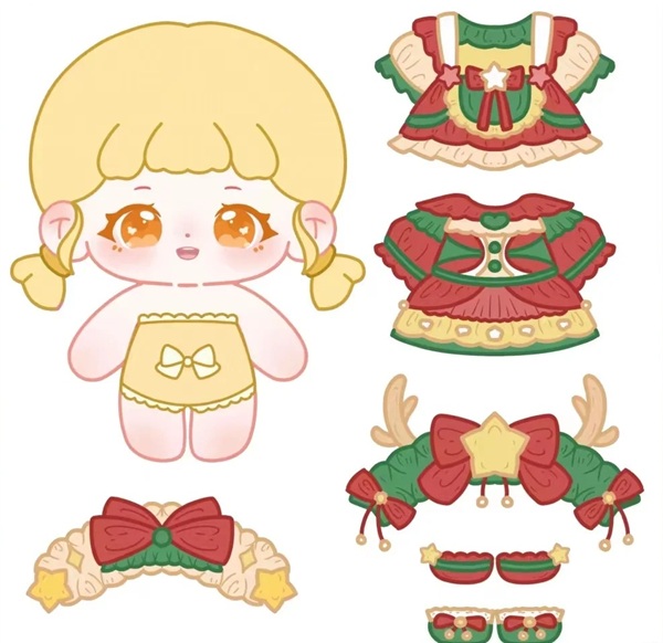 búp be giấy chibi cute 18