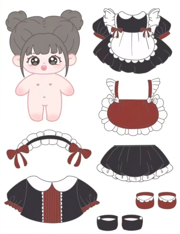 búp be giấy chibi cute 2