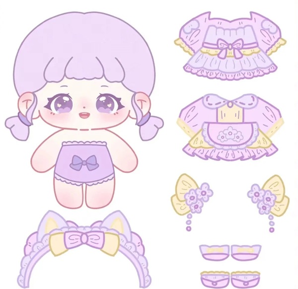 búp be giấy chibi cute 20