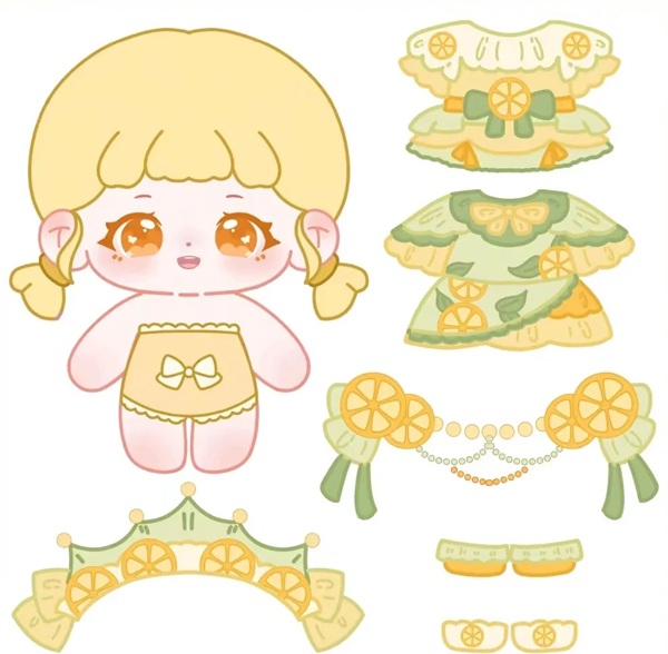 búp be giấy chibi cute 21
