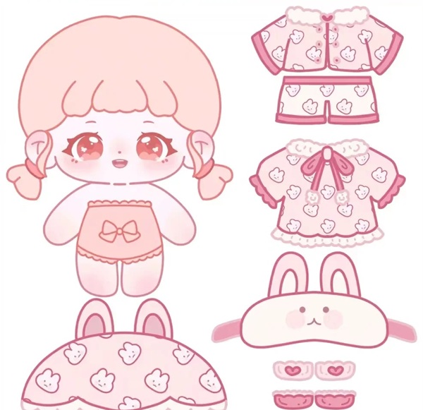 búp be giấy chibi cute 22