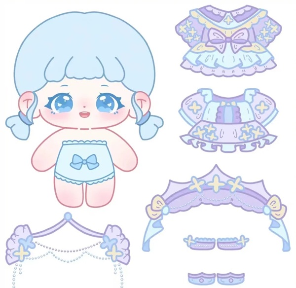 búp be giấy chibi cute 24 