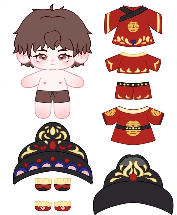 búp be giấy chibi cute 28