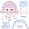 Tải ngay 90+ bộ búp bê giấy chibi cute siêu dễ thương