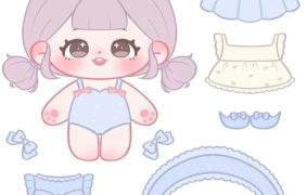 Tải ngay 90+ bộ búp bê giấy chibi cute siêu dễ thương