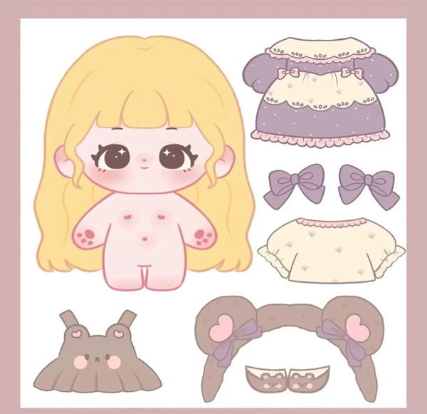 búp be giấy chi34i cute 