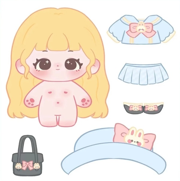 búp be giấy chibi cute 35