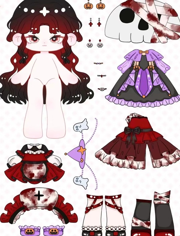 búp be giấy chibi cute 38