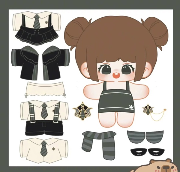búp be giấy chibi cute 4
