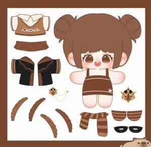 Tải ngay 90+ bộ búp bê giấy chibi cute siêu dễ thương