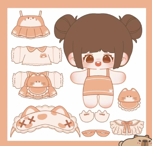 búp be giấy chibi cute 6
