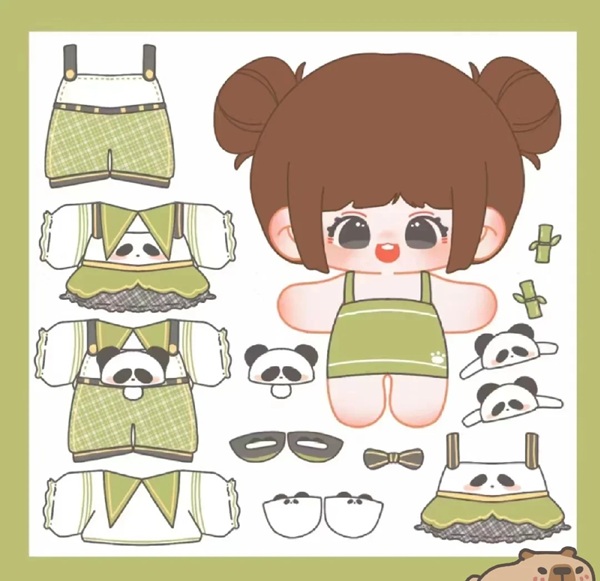 búp be giấy chibi cute 8