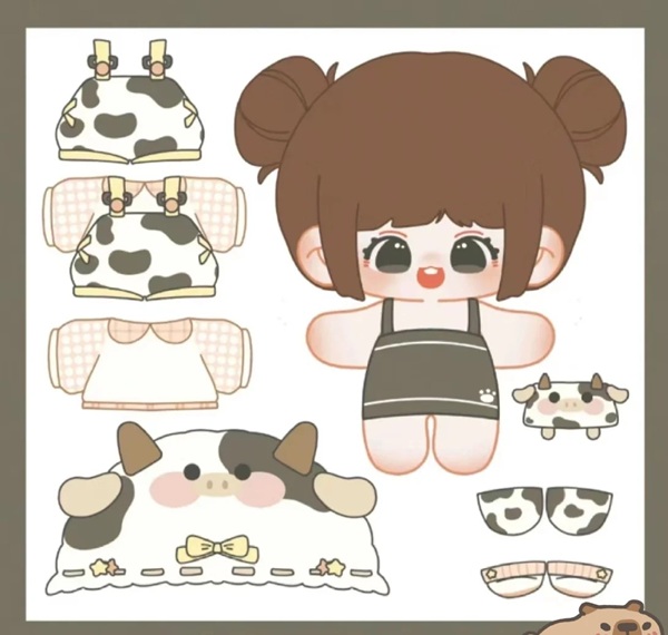 búp be giấy chibi cute 9