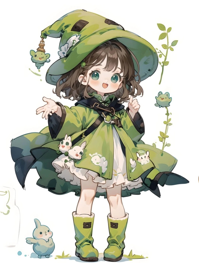 chibi bé gái dễ thương