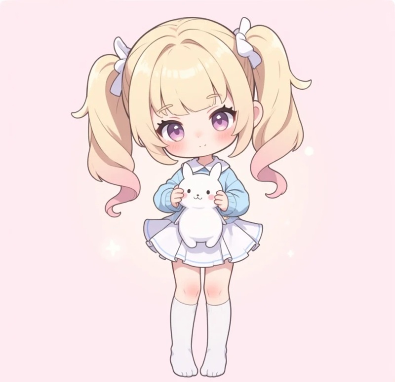 chibi học sinh nữ 11