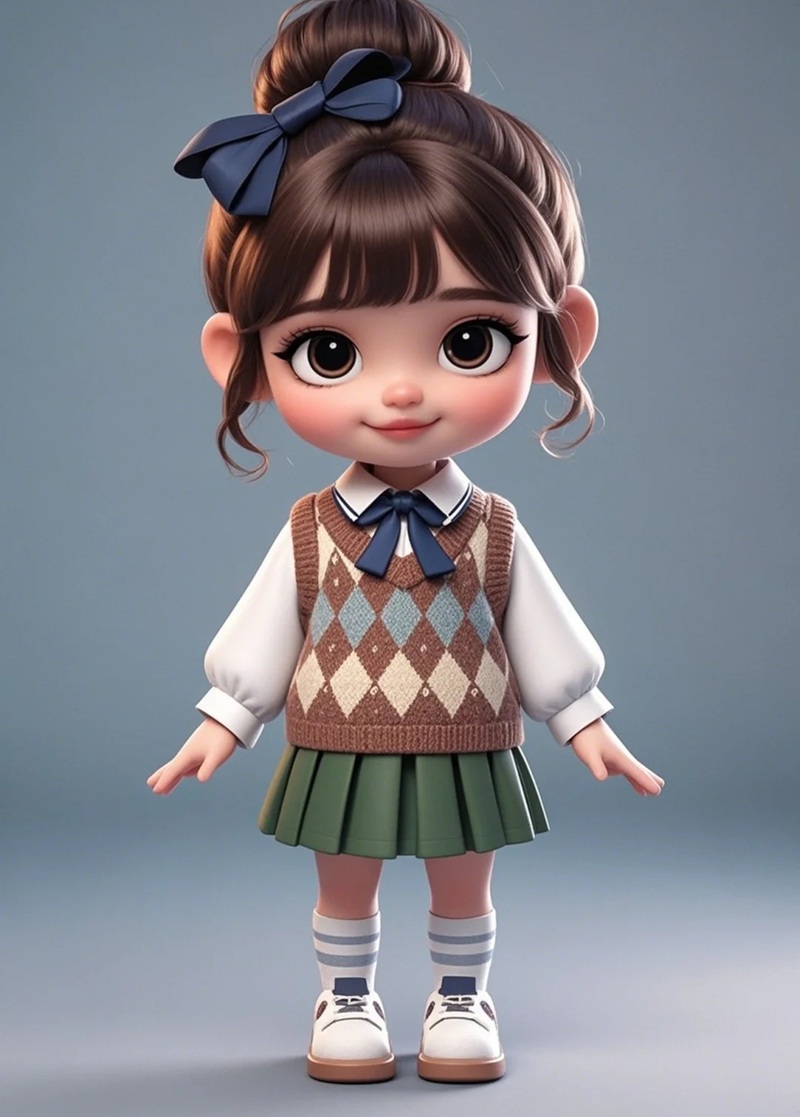 chibi học sinh nữ 14
