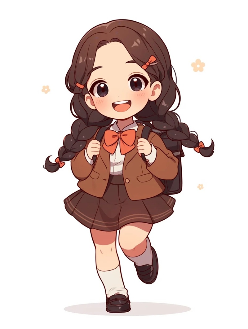 chibi học sinh nữ 15