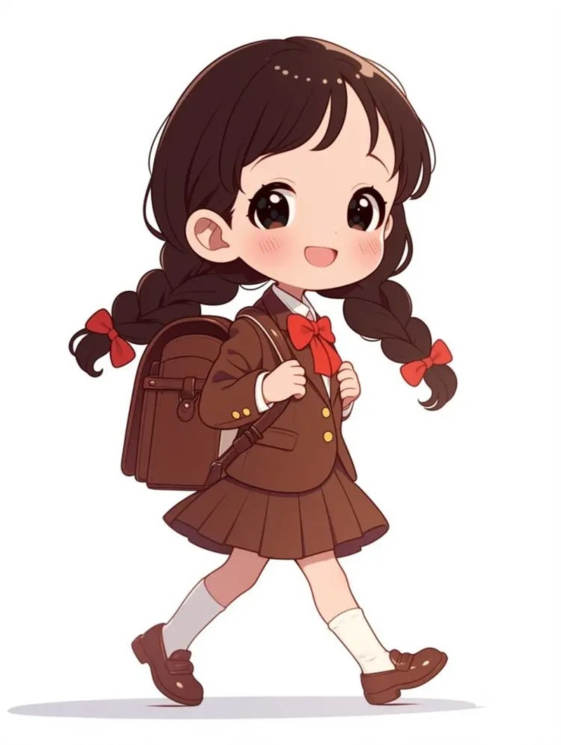 chibi học sinh nữ 16