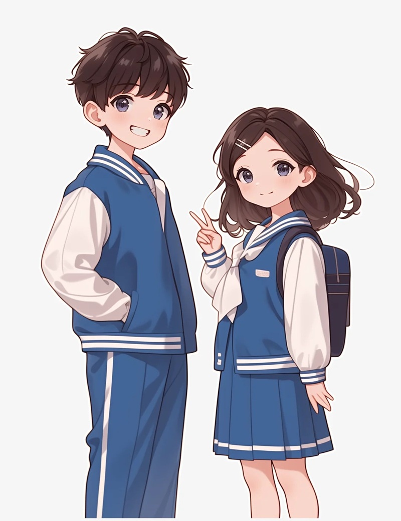chibi học sinh nữ 3