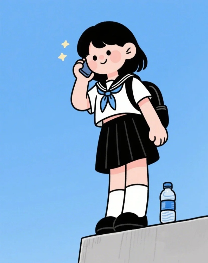 chibi học sinh nữ 9