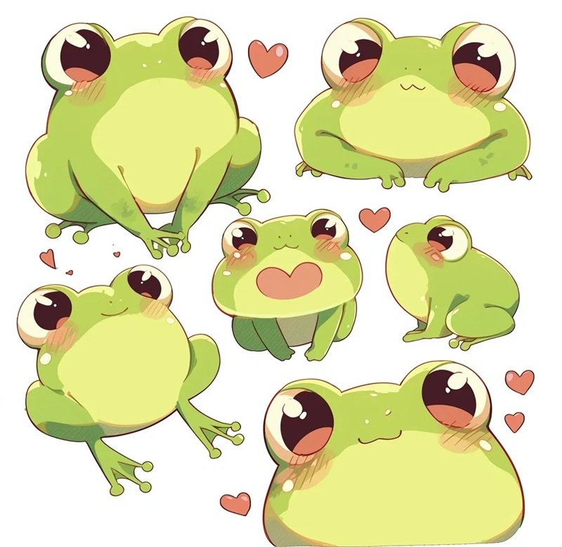 hình ảnh con ếch xanh cute 23