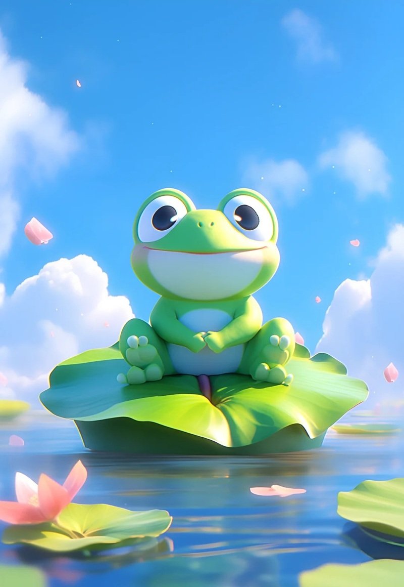 hình ảnh con ếch xanh cute 32