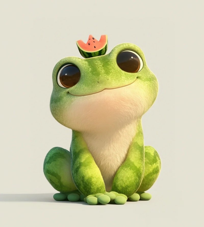 hình ảnh con ếch xanh cute 37