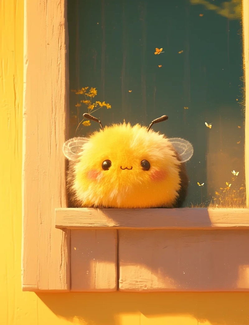 hình ảnh con ong cute 11