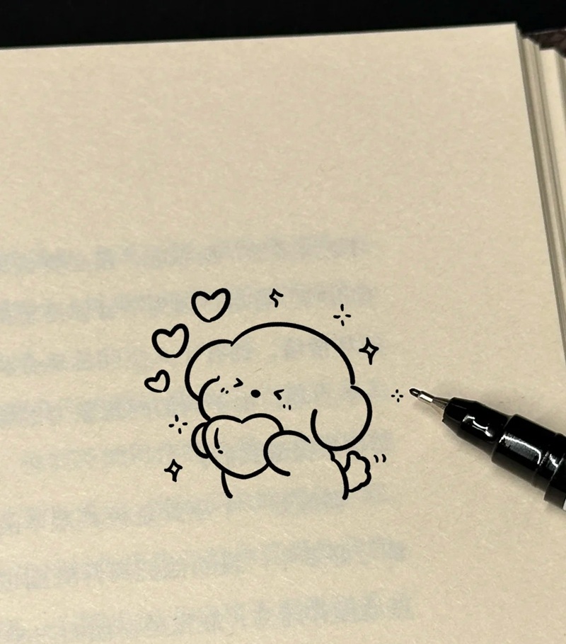 hình ảnh cute dễ vẽ 2