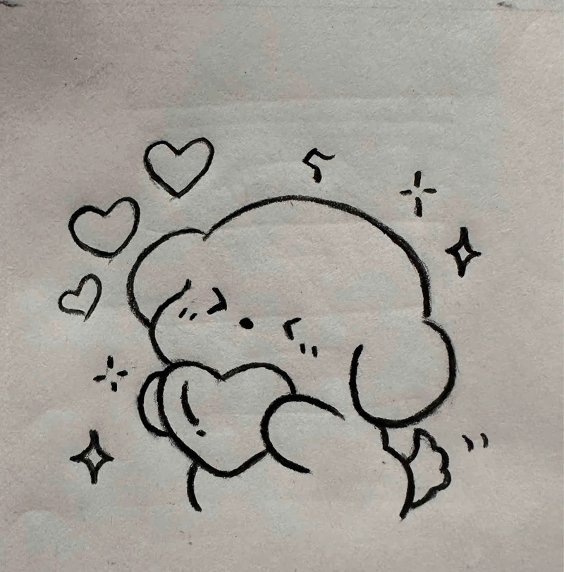 hình ảnh cute dễ vẽ 3