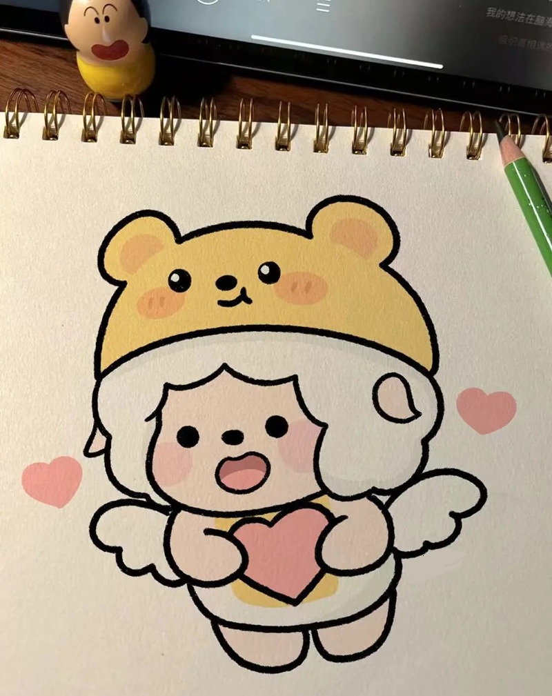 hình ảnh cute dễ vẽ 31