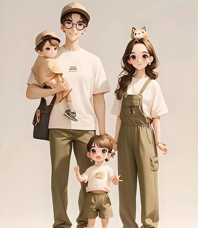 hình ảnh gia đình 4 người cute 32