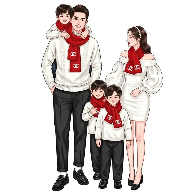 hình ảnh gia đình 5 người cute 10