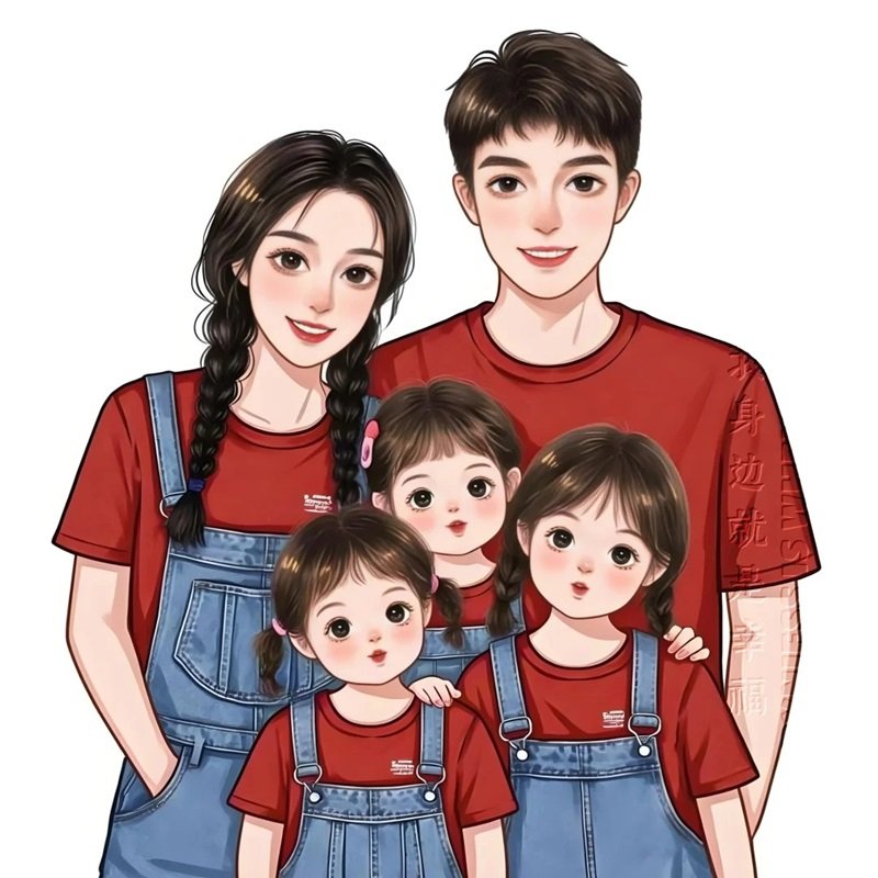 hình ảnh gia đình 5 người cute 12
